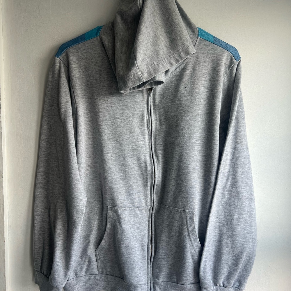 Luukse Zip Up Sweatshirt rainbow hoodie L - Picture 2 of 3